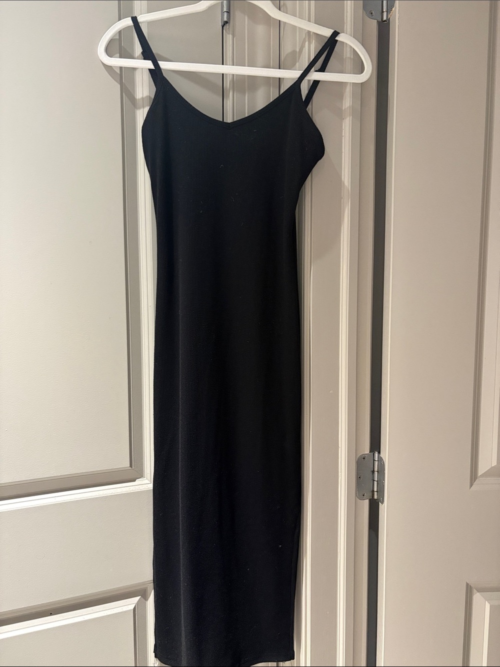 She + Sky Black Spaghetti Strap Maxi Dress